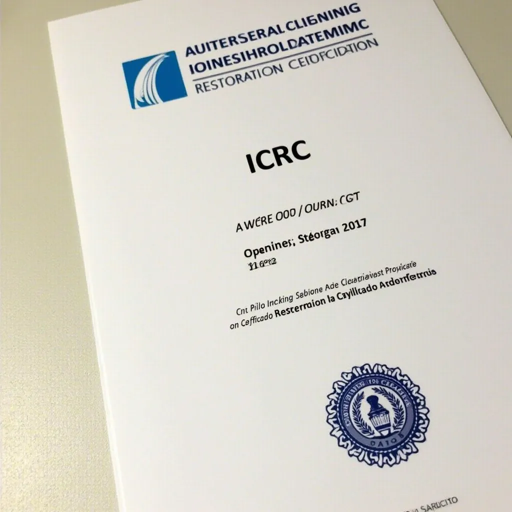 Certificazione IICRC